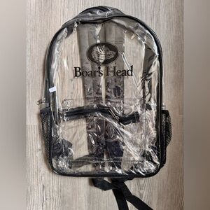 LAST CHANCE NWT Clear Boar’s Head Backpack Restaurant Concert Festival